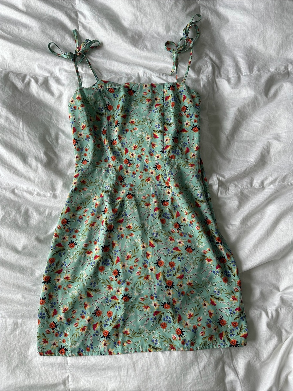 Nasty Gal Floral Tie-Strap Sundress